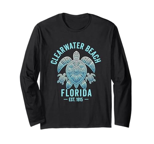 Clearwater Beach Florida FL Souvenirs Herren Damen Mädchen Langarmshirt Clearwater Beach Florida FL Souvenirs Herren Damen Mädchen Langarmshirt von clearwater beach florida FL souvenirs