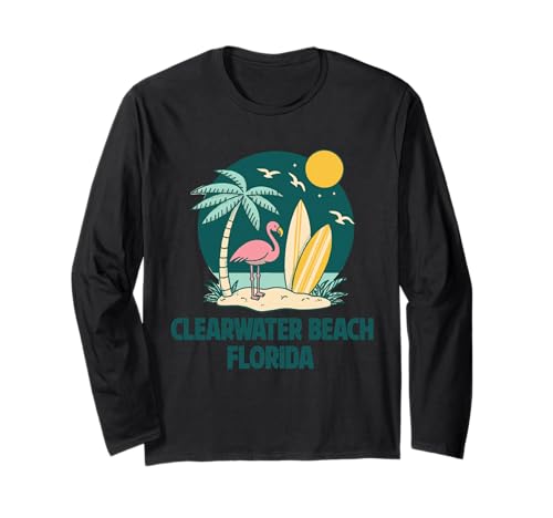 Clearwater Beach Florida FL Souvenirs Herren Damen Mädchen Langarmshirt Clearwater Beach Florida FL Souvenirs Herren Damen Mädchen Langarmshirt von clearwater beach florida FL souvenirs