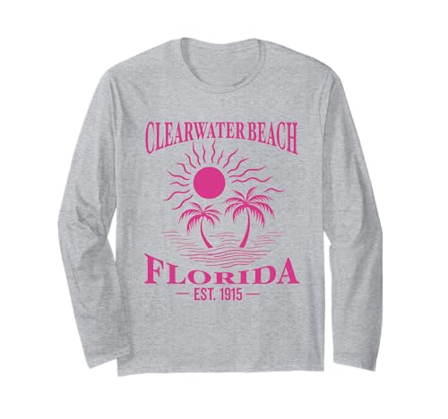 Clearwater Beach Florida FL Souvenirs Herren Damen Mädchen Langarmshirt Clearwater Beach Florida FL Souvenirs Herren Damen Mädchen Langarmshirt von clearwater beach florida FL souvenirs