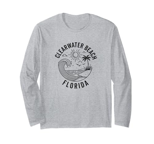 Clearwater Beach Florida FL Souvenirs Herren Damen Mädchen Langarmshirt von clearwater beach florida FL souvenirs