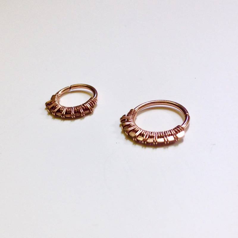 Septum Ring-Rose Gold Gefüllt Sundara Septum Ring-Rose Gold Gefüllt Sundara von clementineandco