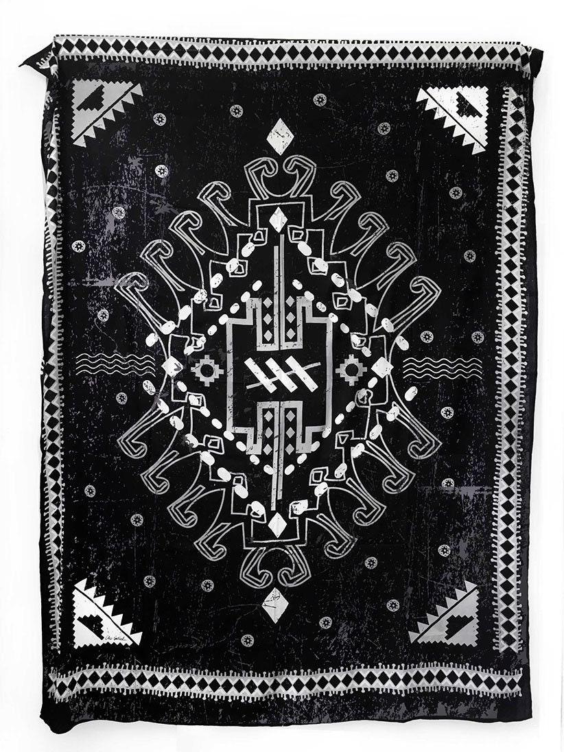 "Großer Strand Pareo Sarong Vertuschung "Queend Of Tribe" von cleogatzeli