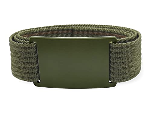 cleverbelt Gürtelset 'Green Adventure' (L, Dunkelgrün/Grün), Aluminium - millimetergenaue Passform - extrem bequem - Made in Germany von cleverbelt