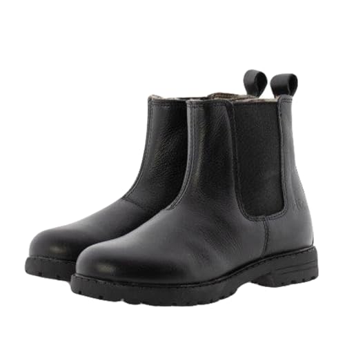 clic! Stiefel Leder Teens Boots 20442 Lammfellfutter Schwarz, Schuhgröße:EUR 37 von clic!