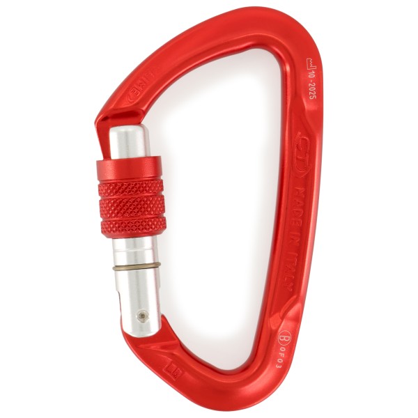 Climbing Technology - Lime SG - Schraubkarabiner rot/grau von climbing technology