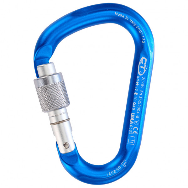 Climbing Technology - Snappy SG - HMS-Karabiner blau von climbing technology