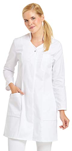 clinicfashion 10312012 clincifashion Damen Mantel weiß, V-Ausschnitt, Mischgewebe, Größe 34 von clinicfashion