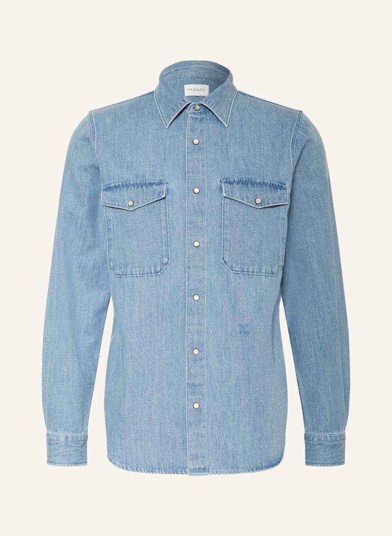 Closed Jeanshemd Army Relaxed Fit blau von closed