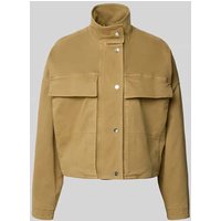 Closed Relaxed Fit Jacke mit Stehkragen in Beige, Größe L Closed Relaxed Fit Jacke mit Stehkragen in Beige, Größe L von closed