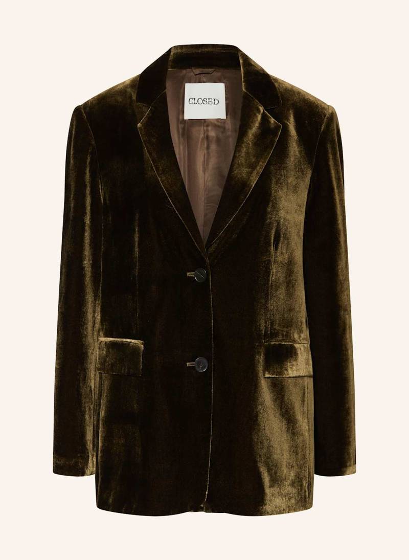 Closed Samtblazer gruen von closed