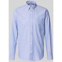 Closed Slim Fit Business-Hemd mit Knopfleiste in Hellblau, Größe L von closed