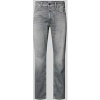 Closed Straight Fit Jeans aus reiner Baumwolle in Mittelgrau, Größe 32 von closed