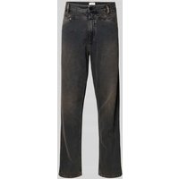 Closed Straight Fit Jeans mit Logo-Patch in Dunkelblau, Größe 34/32 Closed Straight Fit Jeans mit Logo-Patch in Dunkelblau, Größe 34/32 von closed