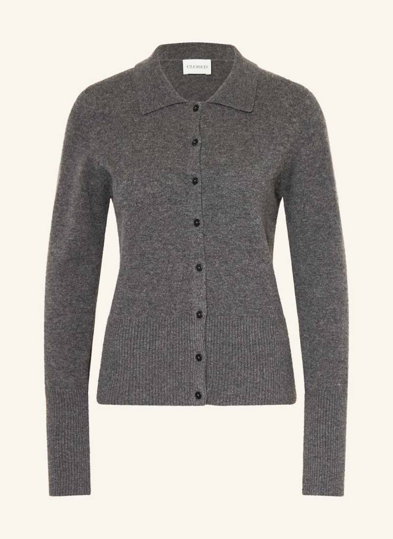 Closed Strickjacke grau von closed