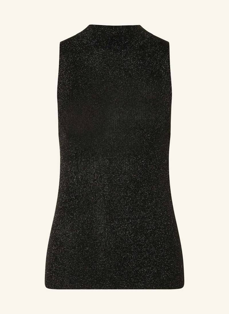 Closed Stricktop Mit Glitzergarn schwarz von closed