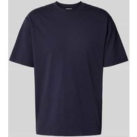 Closed T-Shirt mit geripptem Rundhalsausschnitt in Dunkelblau, Größe XL von closed