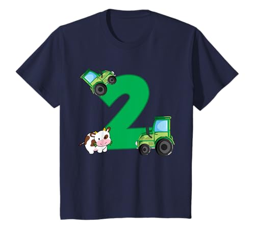 Traktor T-Shirt 2. Geburtstag Jungen 2 Jahre Trecker T-Shirt von cloth.ly 2. Geburtstag Traktor 2 Jahre