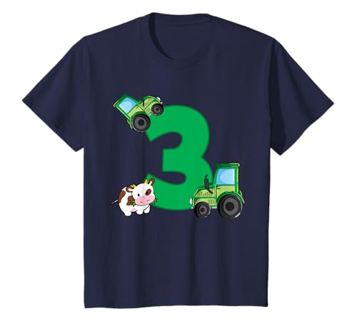 Traktor T-Shirt 3. Geburtstag Jungen 3 Jahre Trecker T-Shirt von cloth.ly 3. Geburtstag Traktor 3 Jahre
