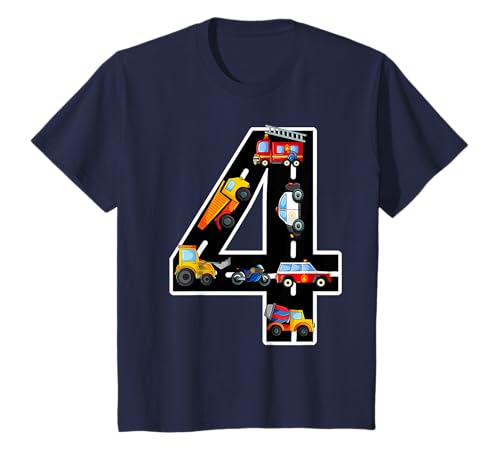 Geburtstagsshirt 4 Jahre Fahrzeuge Jungen 4. Geburtstag T-Shirt Geburtstagsshirt 4 Jahre Fahrzeuge Jungen 4. Geburtstag T-Shirt von cloth.ly 4. Geburtstag Autos 4 Jahre