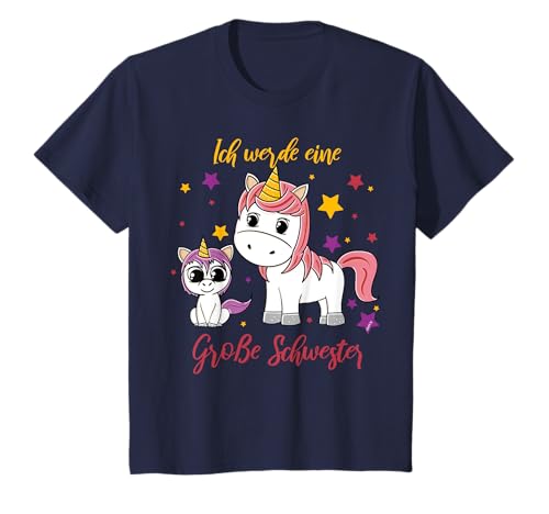 Große Schwester T-Shirt Einhorn Mädchen Geschwister T-Shirt Große Schwester T-Shirt Einhorn Mädchen Geschwister T-Shirt von cloth.ly Große Schwester