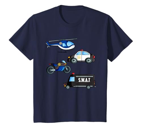 Polizei Shirt Jungen Polizeiauto Autos T-Shirt Polizei Shirt Jungen Polizeiauto Autos T-Shirt von cloth.ly Polizei T-Shirts