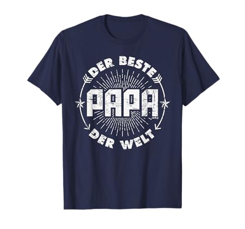 Vatertag T-Shirt Bester Papa der Welt Vater Geschenk Idee T-Shirt von cloth.ly Vatertag T-Shirts