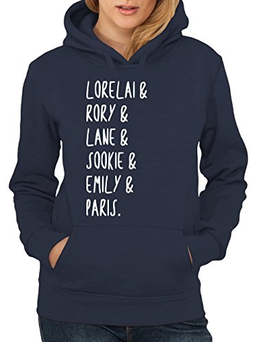 clothinx - Gilmore Club - Girls Kapuzenpullover Navy, Größe M von clothinx