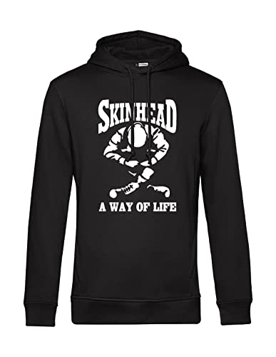 clothinx Skinhead - A Way of Life Bio und Fair Herren Kapuzen-Pullover Schwarz Gr. M von clothinx