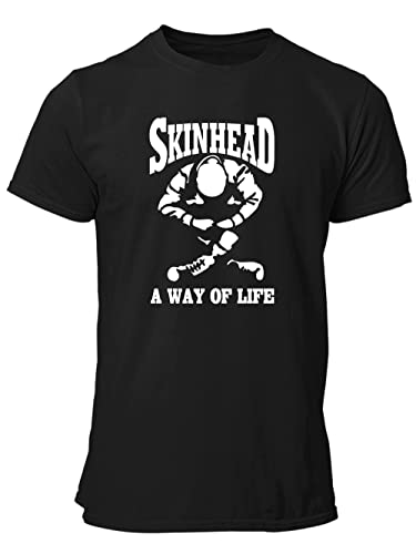 clothinx Skinhead - A Way of Life Bio, Fair und Veganes Herren T-Shirt Schwarz Gr. XL von clothinx
