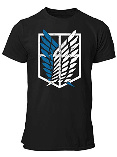 clothinx AOT Scouting Legion 2-Farb Variante Anime und Manga Design mit Titan Aufklärungstrupp Wappen-Schild Perfekt für Cosplay Fans und die nächste Convention Herren T-Shirt Schwarz Gr. 3XL clothinx AOT Scouting Legion 2-Farb Variante Anime und Manga Design mit Titan Aufklärungstrupp Wappen-Schild Perfekt für Cosplay Fans und die nächste Convention Herren T-Shirt Schwarz Gr. 3XL von clothinx