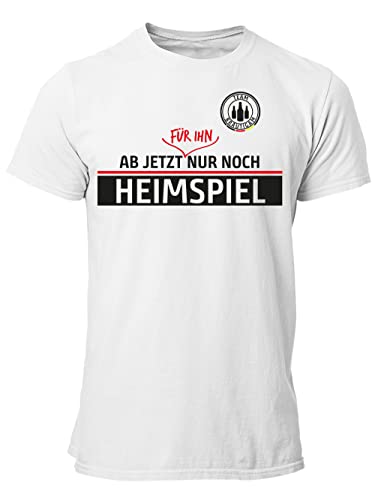 clothinx Ab jetzt nur noch Heimspiel Männer JGA Kombi T-Shirt Bio & Fair Weiß/Team Größe 3XL von clothinx