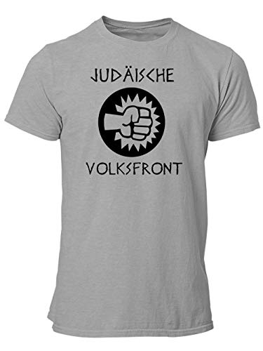 clothinx Brian Judäische Volksfront | Kult Motiv Zum Beliebten Filmklassiker | Schließ Dich Der Revolution An Herren T-Shirt Grau Gr. L von clothinx