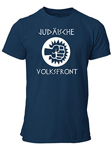 clothinx Brian Judäische Volksfront  | Kult Motiv Zum Beliebten Filmklassiker | Schließ Dich Der Revolution An Herren T-Shirt Navy Gr. M von clothinx