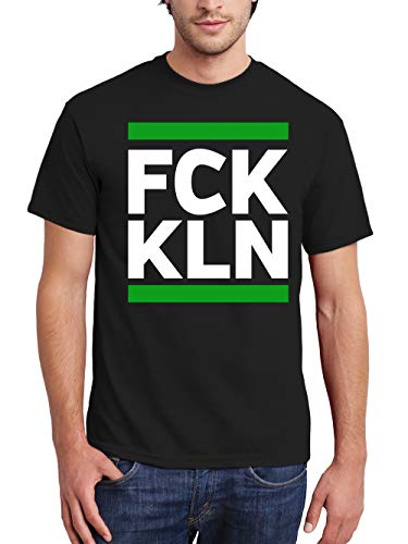 clothinx FCK KLN Fussball Fan Herren T-Shirt Schwarz Gr. XXL von clothinx