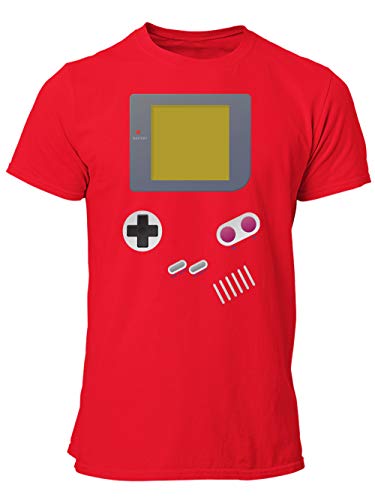 clothinx Handheld Konsole im Vintage 90er Jahre Retro Print | Gamer | Nerd | Geek | Computer Freak | LAN-Party | Herren T-Shirt Rot Gr. XXL clothinx Handheld Konsole im Vintage 90er Jahre Retro Print | Gamer | Nerd | Geek | Computer Freak | LAN-Party | Herren T-Shirt Rot Gr. XXL von clothinx
