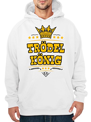 clothinx Herren Kapuzenpullover Trödelkönig Weiß Gr. XXL clothinx Herren Kapuzenpullover Trödelkönig Weiß Gr. XXL von clothinx