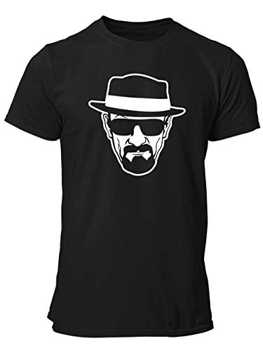 clothinx Herren T-Shirt Stencil Heisenberg Schwarz Größe XXL von clothinx