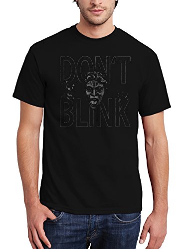 clothinx Herren T-Shirt Weeping Angel Don't Blink Schwarz Gr. XL von clothinx