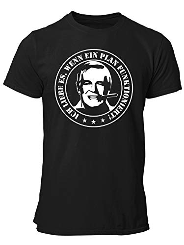 clothinx Ich Liebe es wenn EIN Plan funktioniert Herren T-Shirt Schwarz Gr. XXL clothinx Ich Liebe es wenn EIN Plan funktioniert Herren T-Shirt Schwarz Gr. XXL von clothinx