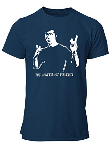 clothinx - Karate Kampfsportmeister Lee - Be Water - Herren T-Shirt Navy, Größe XXL clothinx - Karate Kampfsportmeister Lee - Be Water - Herren T-Shirt Navy, Größe XXL von clothinx