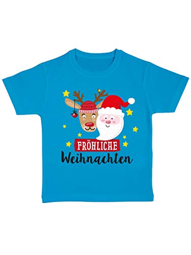clothinx Kinder T-Shirt Bio Fröhliche Weihnachten Atoll Größe 92 von clothinx