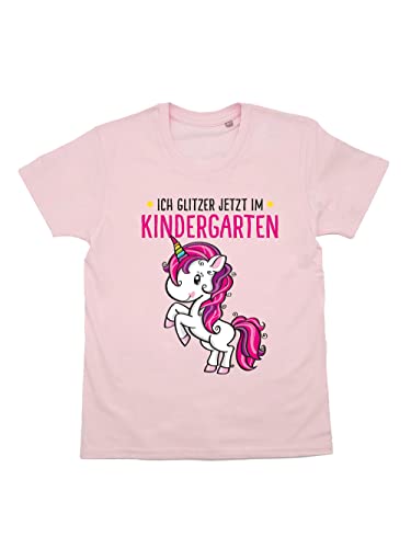 clothinx Kinder T-Shirt Bio Zauberhaftes Kita-Kind Rosa Größe 110-116 von clothinx