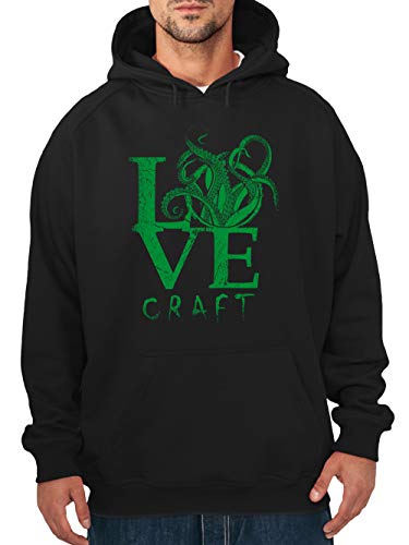 clothinx Lovecraft Old Ones Cthulhu Rollenspiel Herren Kapuzenpullover Schwarz Gr. M von clothinx