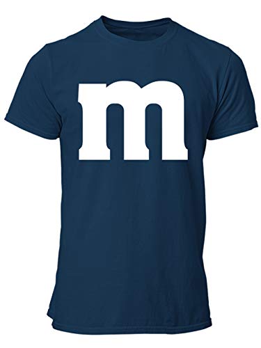 clothinx M und M M&M Karneval und Fasching Gruppenkostüm Herren T-Shirt Navy Gr. XXL clothinx M und M M&M Karneval und Fasching Gruppenkostüm Herren T-Shirt Navy Gr. XXL von clothinx
