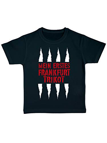 clothinx Mein Erstes Frankfurt Trikot Für Fussball Fans Kinder Bio T-Shirt Schwarz Gr. 140 von clothinx