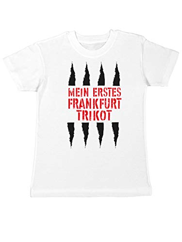 clothinx Mein Erstes Frankfurt Trikot Für Fussball Fans Kinder T-Shirt Weiß Gr. 104 von clothinx