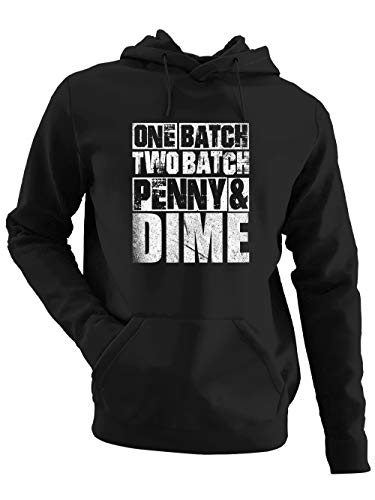 clothinx One Batch Two Batch Penny and Dime | Action-Film Bestrafer und Vollstrecker Design | Perfekt Für Serien-Fans und Binge Watcher Herren Kapuzen-Pullover Schwarz Gr. 3XL von clothinx