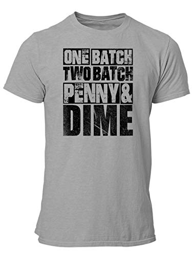 clothinx One Batch Two Batch Penny and Dime | Action-Film Bestrafer und Vollstrecker Design | Perfekt Für Serien-Fans und Binge Watcher Herren T-Shirt Grau Gr. 3XL clothinx One Batch Two Batch Penny and Dime | Action-Film Bestrafer und Vollstrecker Design | Perfekt Für Serien-Fans und Binge Watcher Herren T-Shirt Grau Gr. 3XL von clothinx