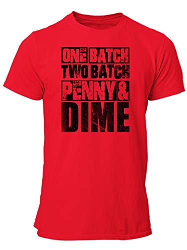 clothinx One Batch Two Batch Penny and Dime | Action-Film Bestrafer und Vollstrecker Design | Perfekt Für Serien-Fans und Binge Watcher Herren T-Shirt Rot Gr. L clothinx One Batch Two Batch Penny and Dime | Action-Film Bestrafer und Vollstrecker Design | Perfekt Für Serien-Fans und Binge Watcher Herren T-Shirt Rot Gr. L von clothinx
