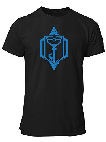 clothinx Resistance - Blaues Schlüssel Symbol | Epiphany Night - Power Cube - Decodiere XM und die Shaper | Mobile Game Design Herren T-Shirt Schwarz Gr. XXL von clothinx